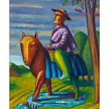 Neil MacPherson, STUDY FOR 'THE APOSTLE OF THE NORTH', 1992, oil on board