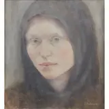 Jackie Anderson, THE SECRET, oil on canvas