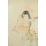 Pat Douthwaite, BIG GIRL, Oil and household emulsion on board