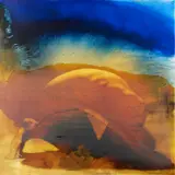 Mark Halsey, RISE, oil and dyes on canvas