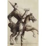 Mark I'Anson, AFF THE MERRY GO ROUND III, Ink and wash