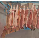John Byrne, MEAT MARKET, gouache