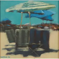 Peter Nardini, BEACH UMBRELLA, acrylic