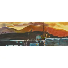 Edward Gage, OBAN SUNSET, 1985, watercolour