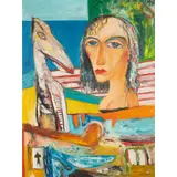 John Bellany, CONVERSATION PIECE II, 1997, oil on canvas