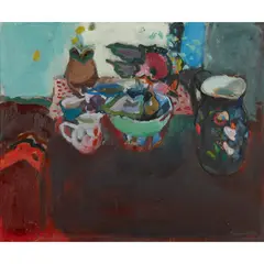 Duncan Shanks, BEGONIA REX (C.1975-1980), oil on canvas