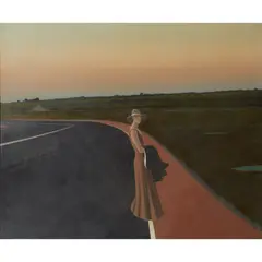 David Evans, EVENING PASSES, 1971, oil on canvas