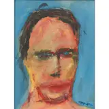 Douglas Thomson, COMPOSER, oil on canvas board