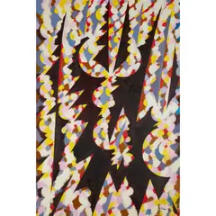 ABSTRACT COMPOSITION by William Gear, oil on canvas, sold Apr 2021