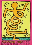 Keith Haring, MONTREUX JAZZ POSTER (PINK), 1983, Screenprint, unframed
