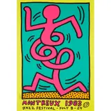 Keith Haring, MONTREUX JAZZ POSTER (YELLOW), 1983, Screenprint