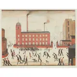 L. S. Lowry, MILL SCENE, Off-set lithograph, ed. 750