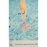 David Hockney, OLYMPISCHE SPIELE MÜNCHEN, 1972 (BAGGOTT 34), Lithograph, printed by Matthieu, Zurich, published by Edition Olympia 1972 GmbH, Munich