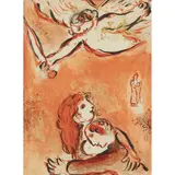 THE VIRGIN OF ISRAEL by Marc Chagall, 1960, Lithograph in colours, ed. 6500, published by VERVE for the volume 'Dessins pour La Bible', sold Apr 2021