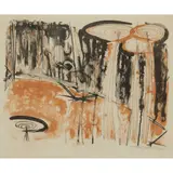 Terry Frost, BROWN FIGURE (KEMP 25), 1957, Lithograph, 26/30, published by St. George's Gallery, London