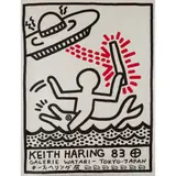 Keith Haring, GALERIE WATARI, TOKYO, 1983, Off-set lithograph on pearlescent paper, ed. 1000