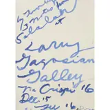 Cy Twombly, NOTES FROM SHALALAH, Screenprint, printed on the occasion of the artist's exhibition at Gagosian Gallery, Rome