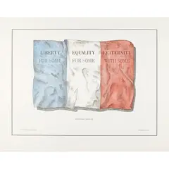 Ian Hamilton Finlay, BICENTENARY TRICOLOUR, 1989, Lithograph