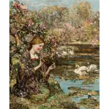Edward Atkinson Hornel, SWAN LAKE