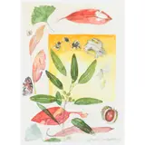 Elizabeth Blackadder, AUTUMN LEAVES AND INSECTS
