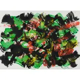 William Gear, DARK AGITATION, mixed media