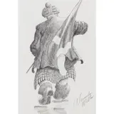 Alexander Millar, THERE WAS A SOLDIER, pencil