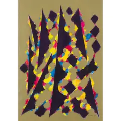 CAROUSEL by William Gear, oil on paper, sold Feb 2021