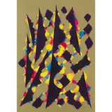 William Gear, CAROUSEL, oil on paper