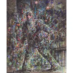 Peter Howson, GALLOWGATE GLORY, mixed media