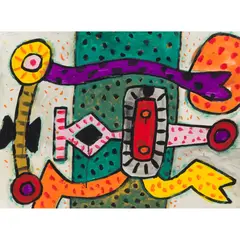 Alan Davie, LITTLE QUEEN EMMA, gouache