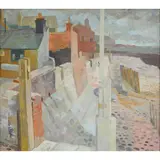 Ian Fleming, SEA WALL, ARBROATH, oil on canvas