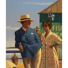 Jack Vettriano, FISH TEAS, oil on canvas