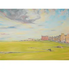 Hugh Dodd, THE OLD COURSE AT ST ANDREWS, oil on canvas