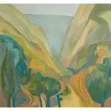 Jeanette Lassen, THE GORGE, FRANCE, oil in canvas