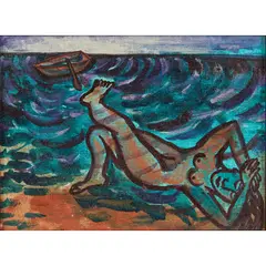 Eileen Cooper, SHIPWRECK, oil on canvasboard
