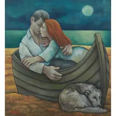 Michael Scott, FISHERMAN'S DREAM, oil on canvas