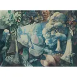 Harold Hitchcock, WOODLAND FANTASY, watercolour and gouache