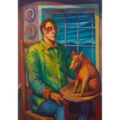 Neil MacPherson, THE MAN WHO KNEW EVERYTHING AND NOTHING, oil on board