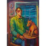 Neil MacPherson, THE MAN WHO KNEW EVERYTHING AND NOTHING, oil on board