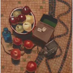 Iain Faulkner, STILL LIFE WITH LOT 284, oil on board