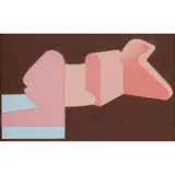 Gerald Laing, RECLINING FIGURE, I, a relief of oil on wooden board