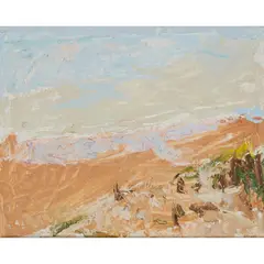 Jean Cooke, WARM SEA, oil on canvasboard