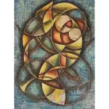 Frank Sully, RAVELLED FORMS, watercolour and crayon