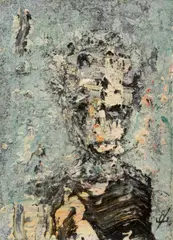 PORTRAIT STUDY by John Kingerlee, oil on card, sold Jan 2021