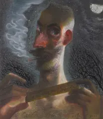 John Byrne, CECI N’EST PAS UN AUTO-PORTRAIT, 2003, oil and mixed media