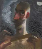 John Byrne, CECI N’EST PAS UN AUTO-PORTRAIT, 2003, oil and mixed media