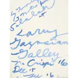 Cy Twombly, NOTES FROM SALALAH, 2008, Screenprint, printed on the occasion of the artist's exhibition at Gagosian Gallery, Rome