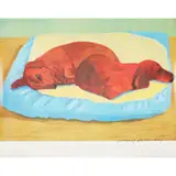 David Hockney, DOG 43 POSTER, Off-set lithograph on gloss paper