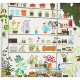LARGE SHELF STILL LIFE by Jonas Wood, 2017, Off-set lithograph, from the edition of unknown size, published for the Shio Kusaka Jonas Wood exhibition at Voorlinden , sold Jan 2021