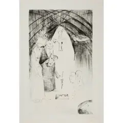 Leonora Carrington, BRAN'S HEAD - AUGUST 1976, Engraving, 1/10